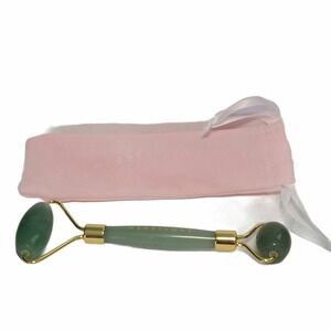 Herbivore Jade De-Puffing Face Roller Green Full Size New in Pouch Facial Roller